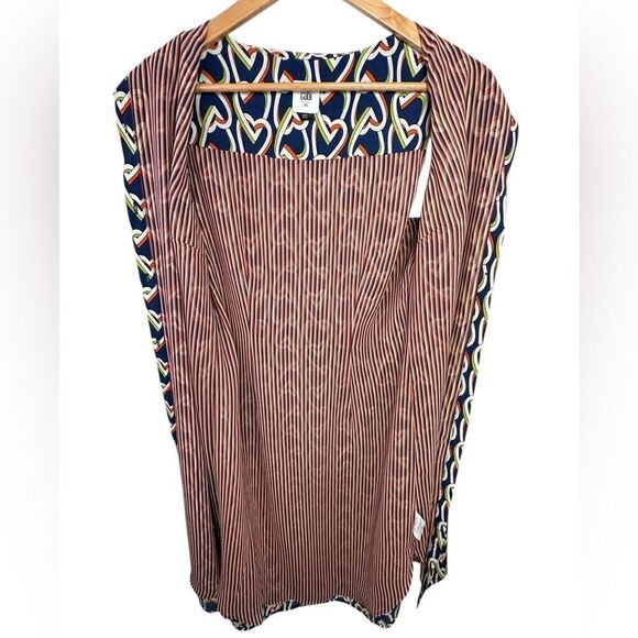 Cabi Amour Interlocking Heart Chain Sheath Dress Duster Size XS - Picture 8 of 12